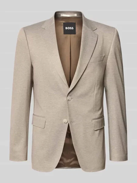 Marynarka garniturowa o kroju slim fit z dodatkiem model Boss beżowa