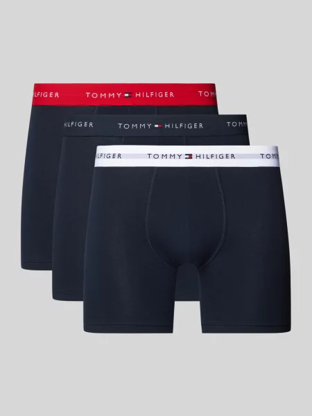 Tommy Hilfiger Obcisłe bokserki pakowane po 3 szt. Mężczyźni jednolity S/M niebieski