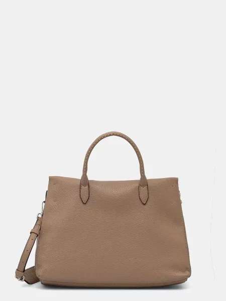 ERMANNO Firenze torebka z imitacji skóry beżowa