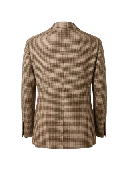 Μπλέιζερ Daniele Alessandrini houndstooth καφέ