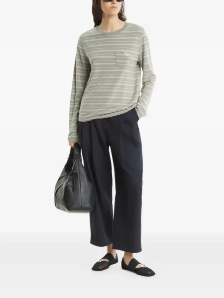 Pantaloni Maison Kitsune albastru