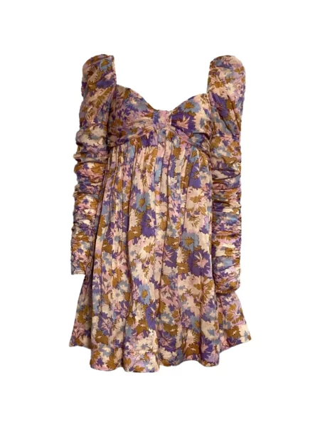 Rochie mini Zimmermann cu model floral cu imagine de costum