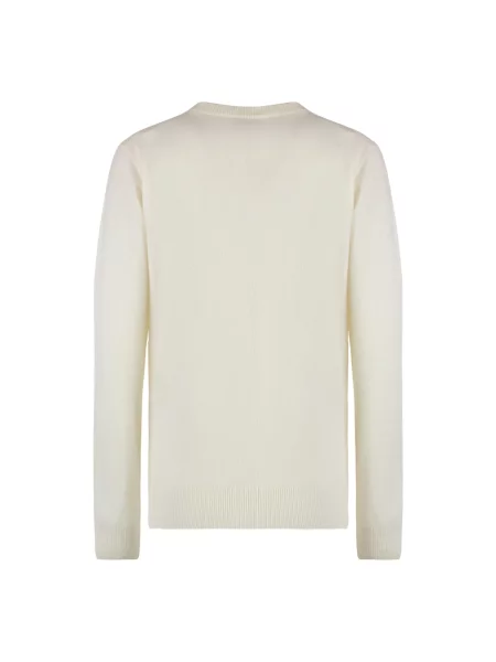 Jedwabny sweter The (alphabet) beżowy