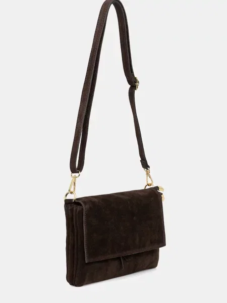 Замшевая сумка Answear.lab коричневая