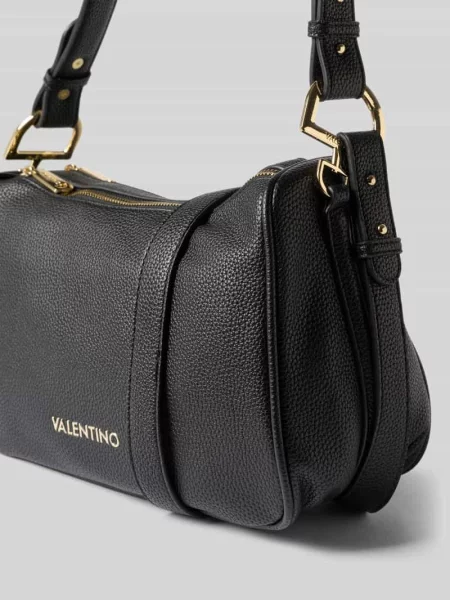 Torebka do ręki z napisem z logo model THAOE RE' Valentino Bags niebieska