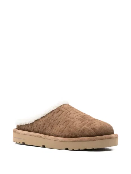 Papuci de casă Fendi maro