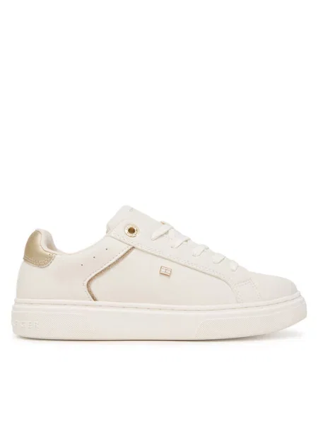 Tommy Hilfiger Sneakersy Low Cut Lace-Up D biały