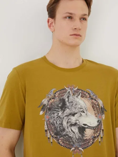 Тениска Medicine с принт зелено