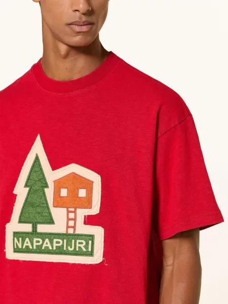 Napapijri T-Shirt Trahus rot czerwona