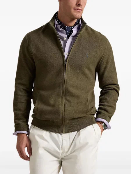 Slip de baie Polo Ralph Lauren cu broderie din piele de căprioară în carouri albastru