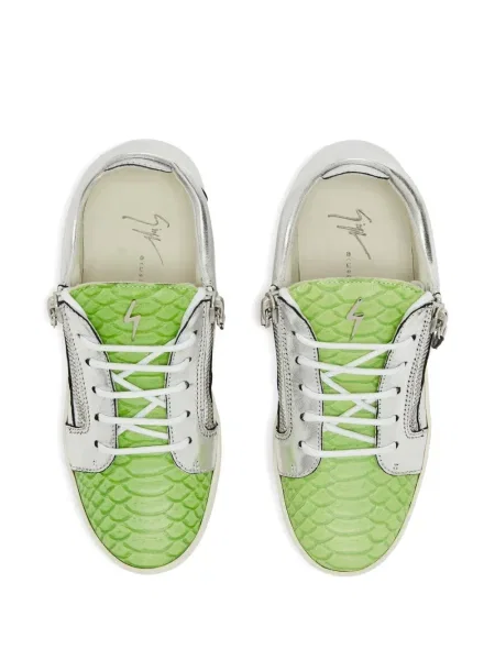 Sneakerși Giuseppe Zanotti din piele gri