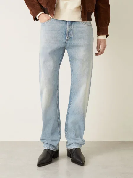 Mcqueen Džíny Regular Fit blue washed modré