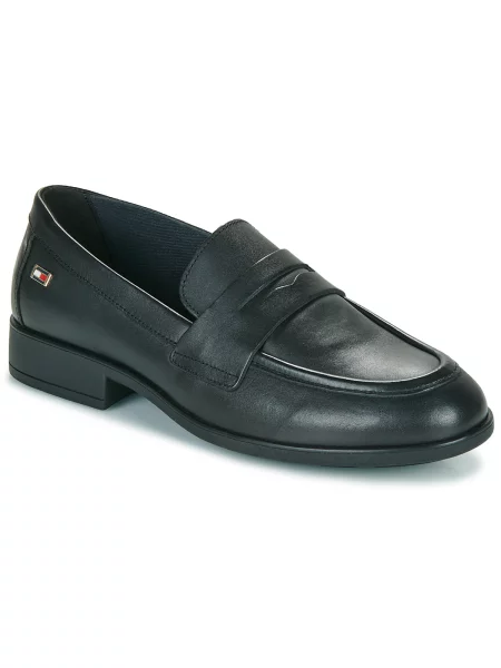 Kožené mokasíny Tommy Hilfiger čierna