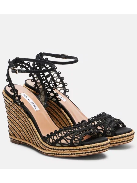 Espadrile Aquazzura črna