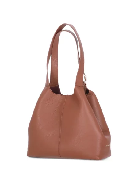 Geantă shopper Coccinelle din piele maro