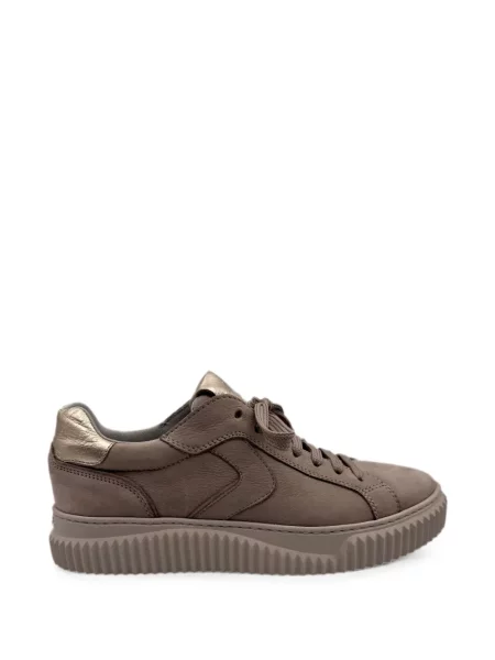 Sneakerși Voile Blanche din nubuc maro