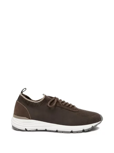 Sneakerși Peserico din piele de căprioară maro