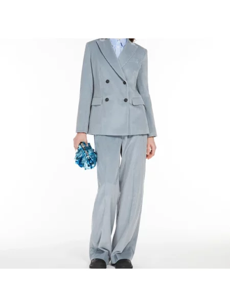 Spodnie Max Mara niebieskie