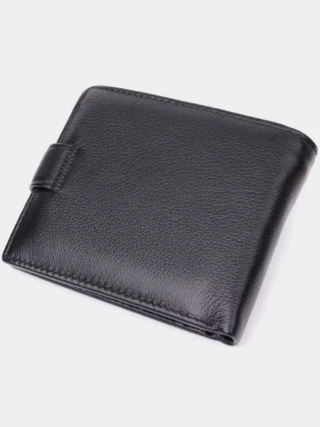 Кожаный кошелек St Leather Accessories черный