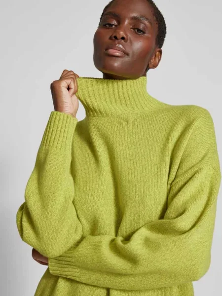 Sweter ze stójką Victoria Beckham żółty