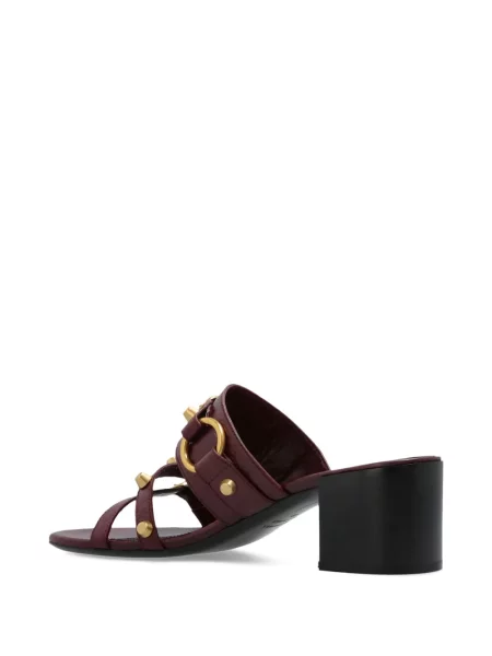 Sandale Balenciaga din piele roșu