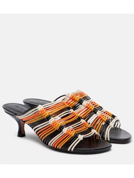 Papuci tip mules Farm Rio din piele