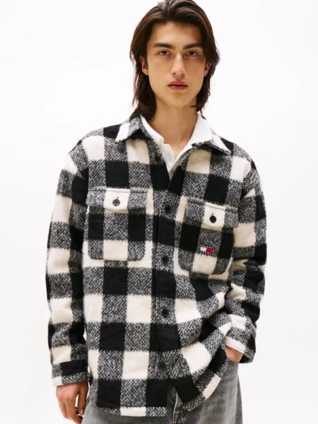 Tommy Jeans Geacă | Oversize fit negru