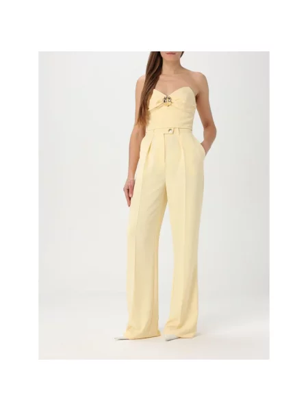 Top Elisabetta Franchi bez ramiączek żółty