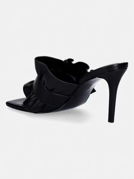 Versace Jeans Couture klapki na wysokim czarne
