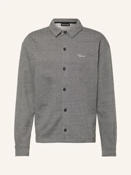 Pegador Jerseyová Košile Tivoli Oversized Fit černá bílá