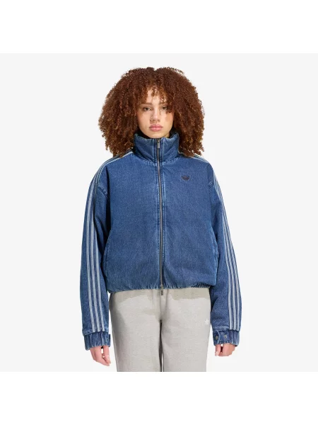Bunda adidas Firebird Jacket Indigo Denim S modrá