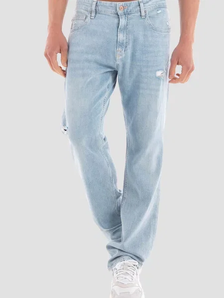 Прямі джинси GUESS блакитний