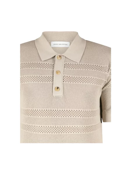 Koszulka polo Dries Van Noten beżowa