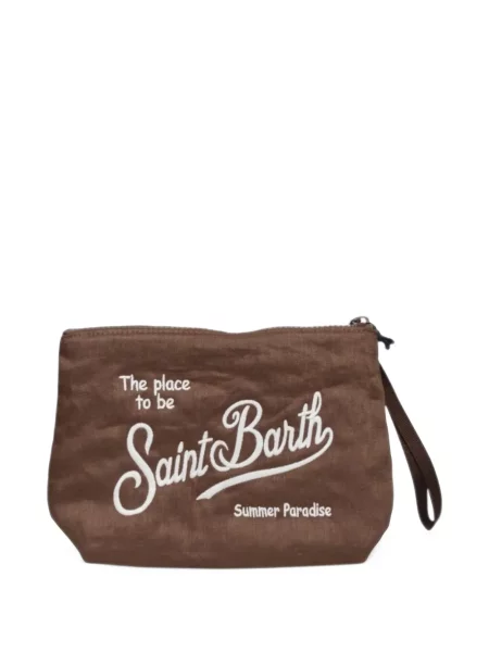 Siuvinėta krepšys Mc2 Saint Barth ruda