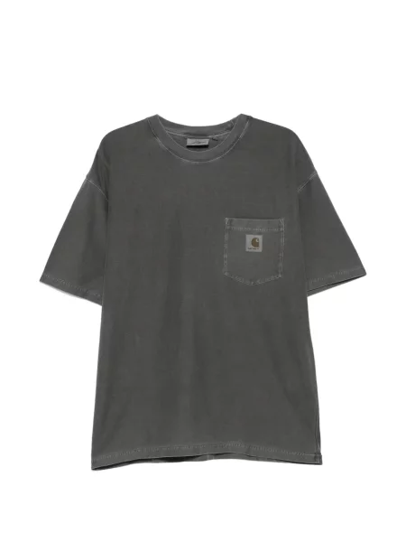 Tricou Carhartt Wip cu buzunare aplicate cu autograf negru