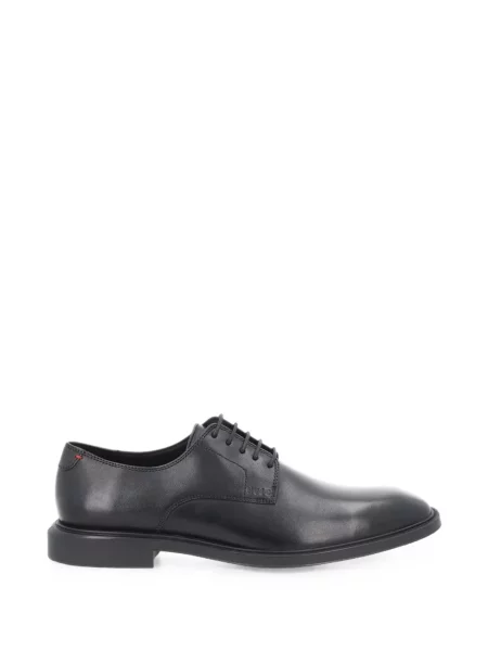Pantofi derby Hugo din piele cu autograf negru