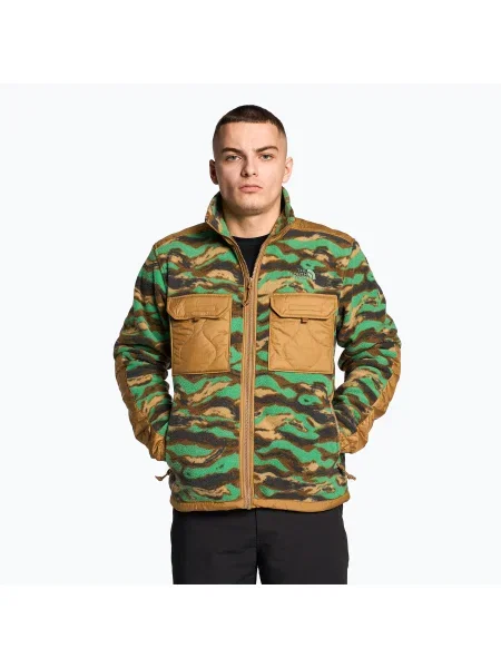 Мъжки суитшърт за трекинг The North Face Royal Arch FZ кафяво и зелено