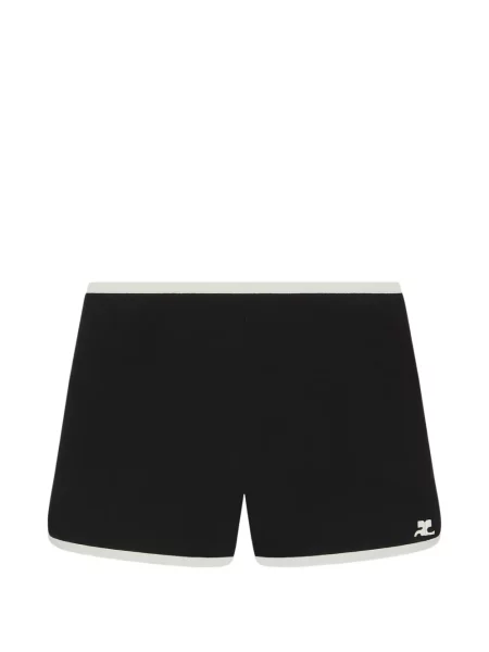 Pantaloni scurți Courreges negru