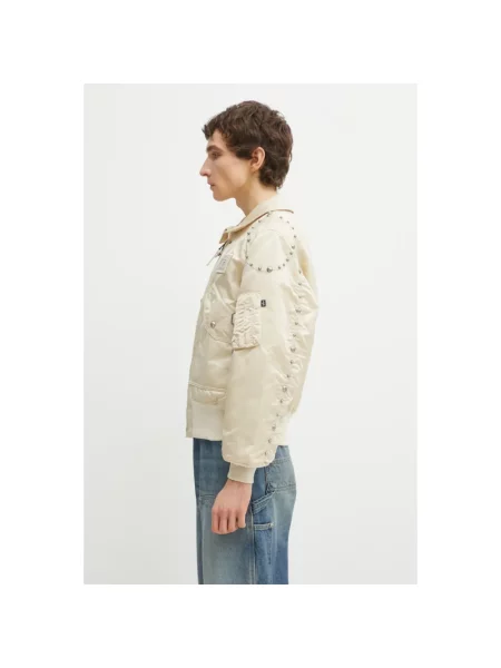Kurtka bomber Alpha Industries beżowy