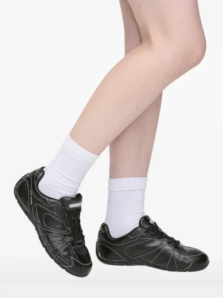 Sneakerși Marc Jacobs cu șireturi din dantelă negru