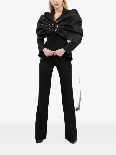 Sacou Monarh cu funde din organza negru