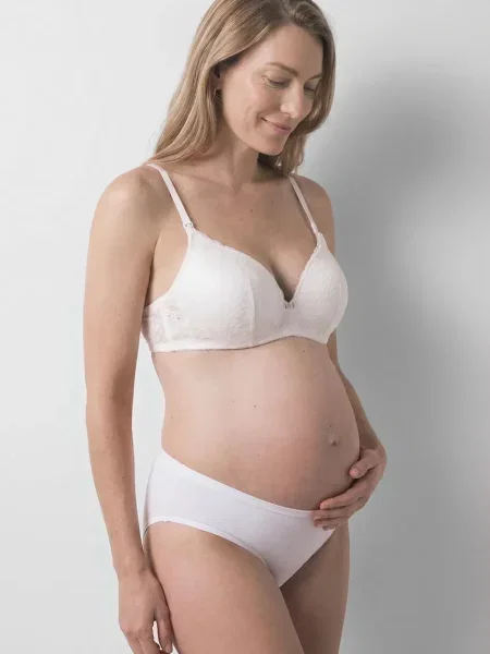 Women'secret podprsenka na dojčenie s elastanom biela