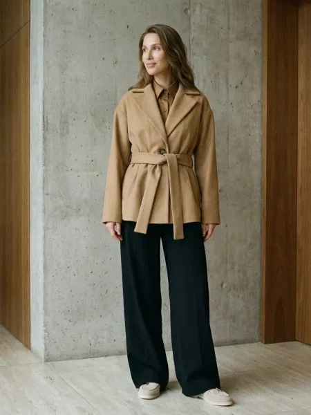 Пальто Seventeen кашемір коричневий