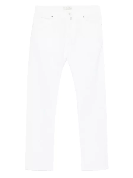 Džíny Jacob Cohen s 5 kapsami bílé