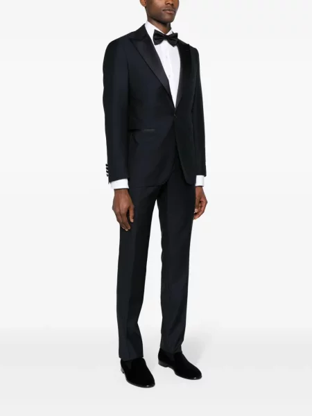Costum Canali de lână albastru