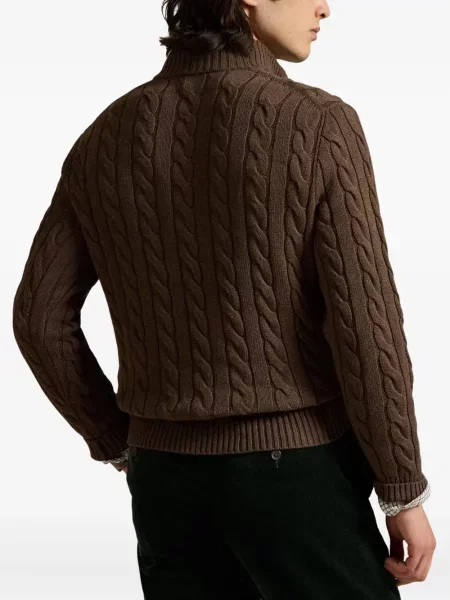 Μικρός κασκέτο Polo Ralph Lauren με χαμηλή μέση υφαίνω διαγωνίως πράσινο