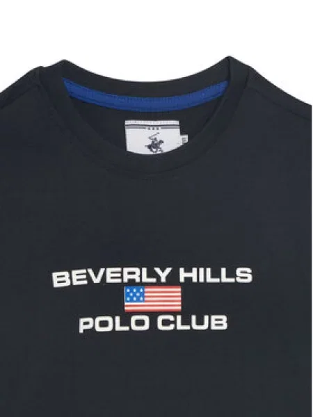 Beverly Hills Polo Club Majica Mornarsko Regular Fit modra