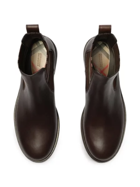 Botine Burberry din piele maro