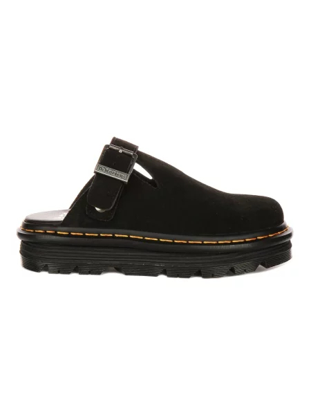 Klapki Dr. Martens skórzane wsuwane czarne
