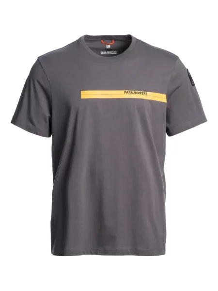 Tricou Parajumpers cu dungi gri